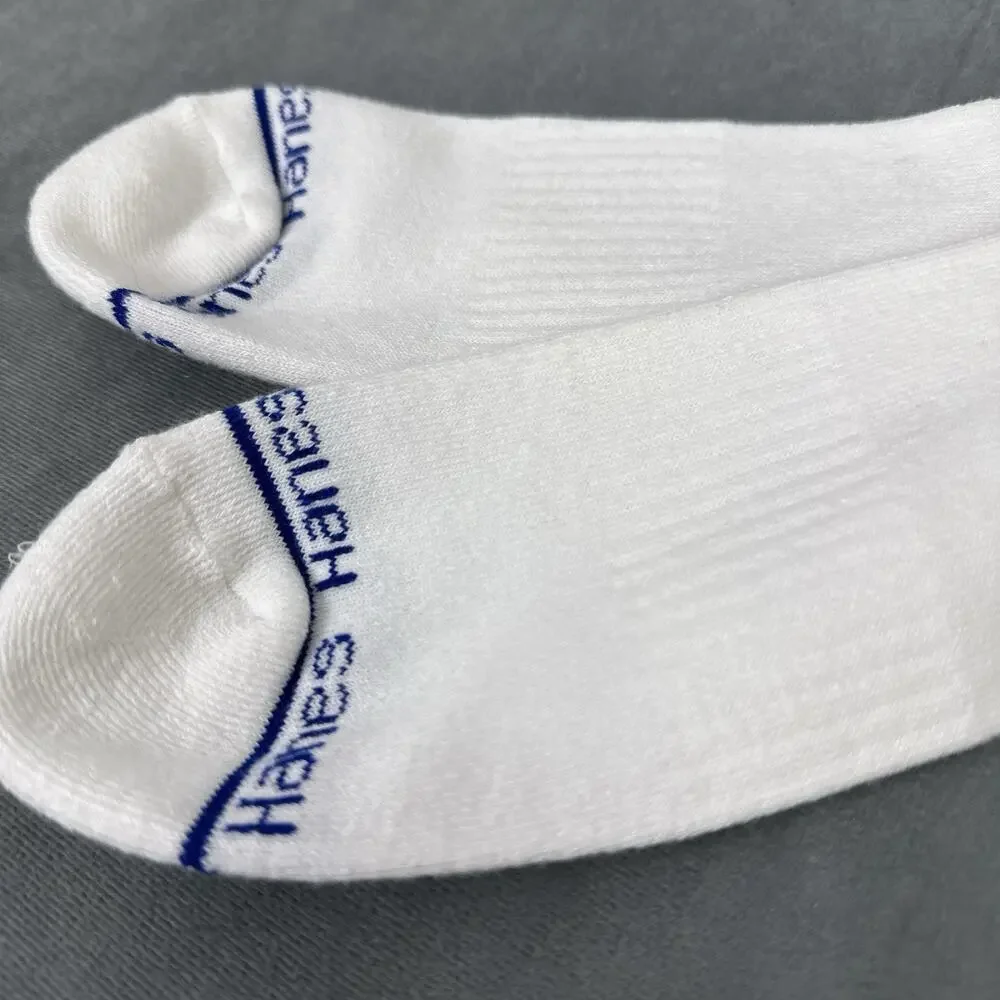 Vintage Hanes Tube Socks Blue Black Stripes NOS Athletic Retro Style 80s 90s